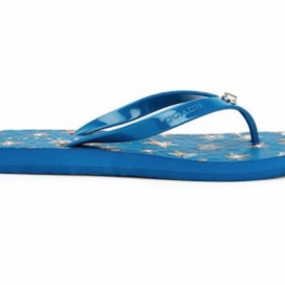 New Coach Abbigail Flip Flop Flops Star Sandals - Picture 4 of 6